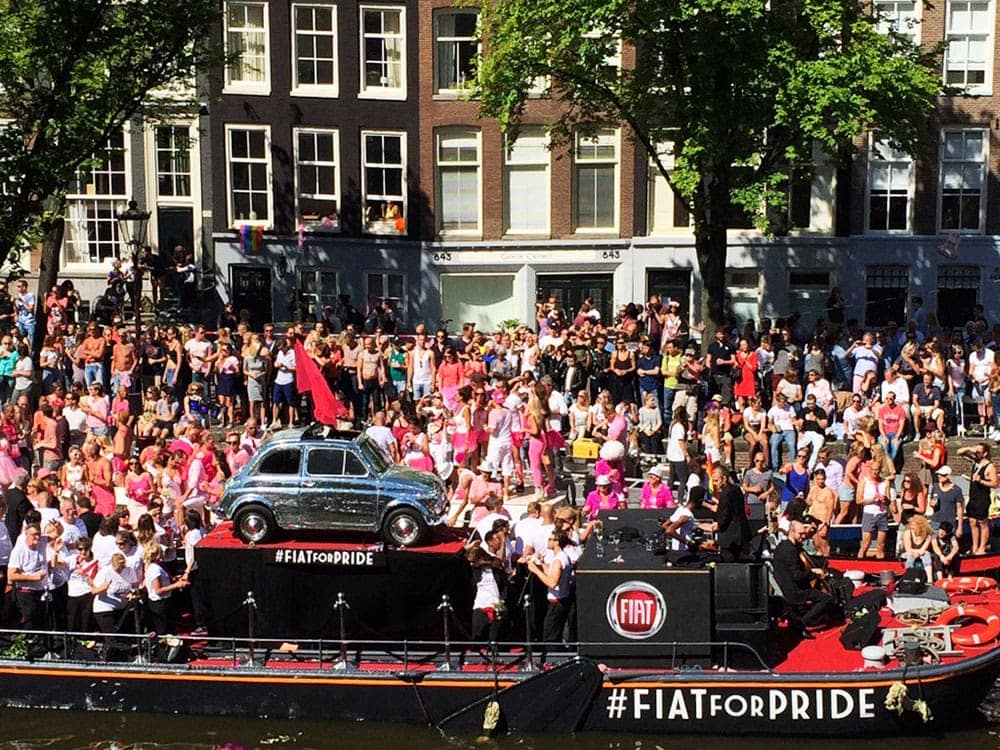 boot aankleding voor gaypride