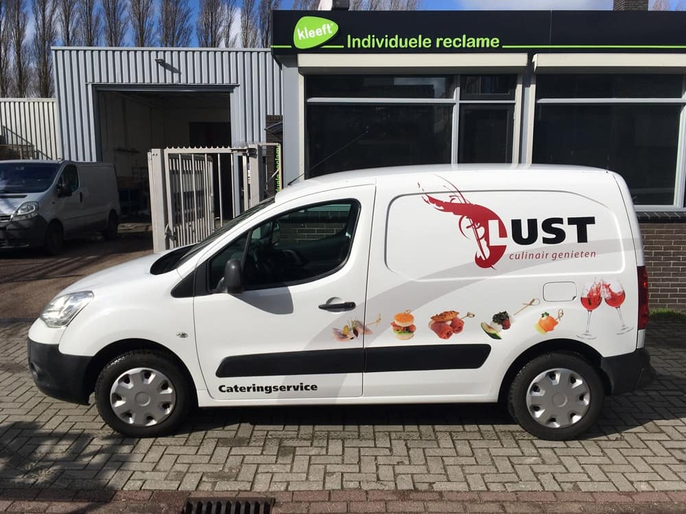 Belettering bedrijfswagen