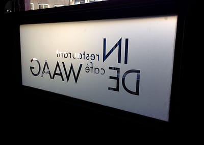 Diapositief logo uit folie