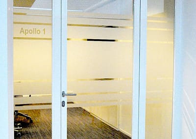 Privacybaan voor vergaderruimte