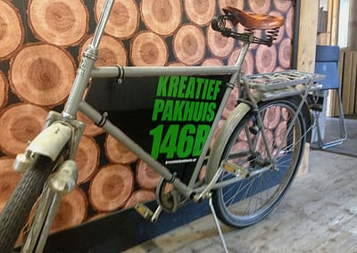 Reclame op fiets