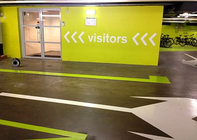 Bewegwijzering bezoekers