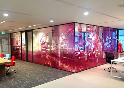 Transparant glasfoliedesign