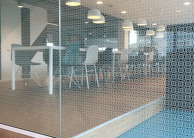 Raambestickering Wit Patroon