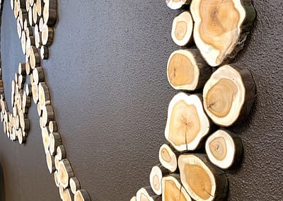 Natuurlijk houten logo