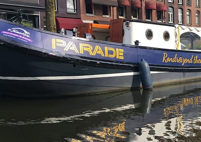 Reclame op boot