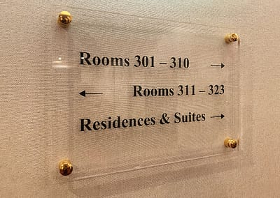 Bewegwijzering hotel