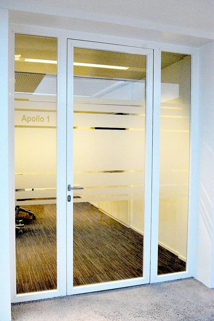 Privacy baan voor vergaderruimte