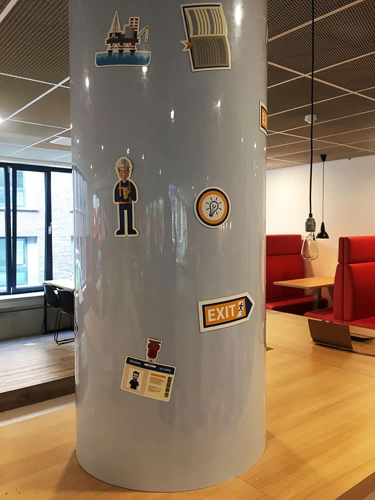 Magnetisch whiteboard rond