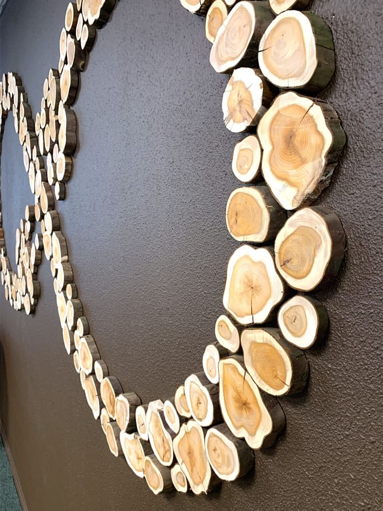 Natuurlijk houten logo