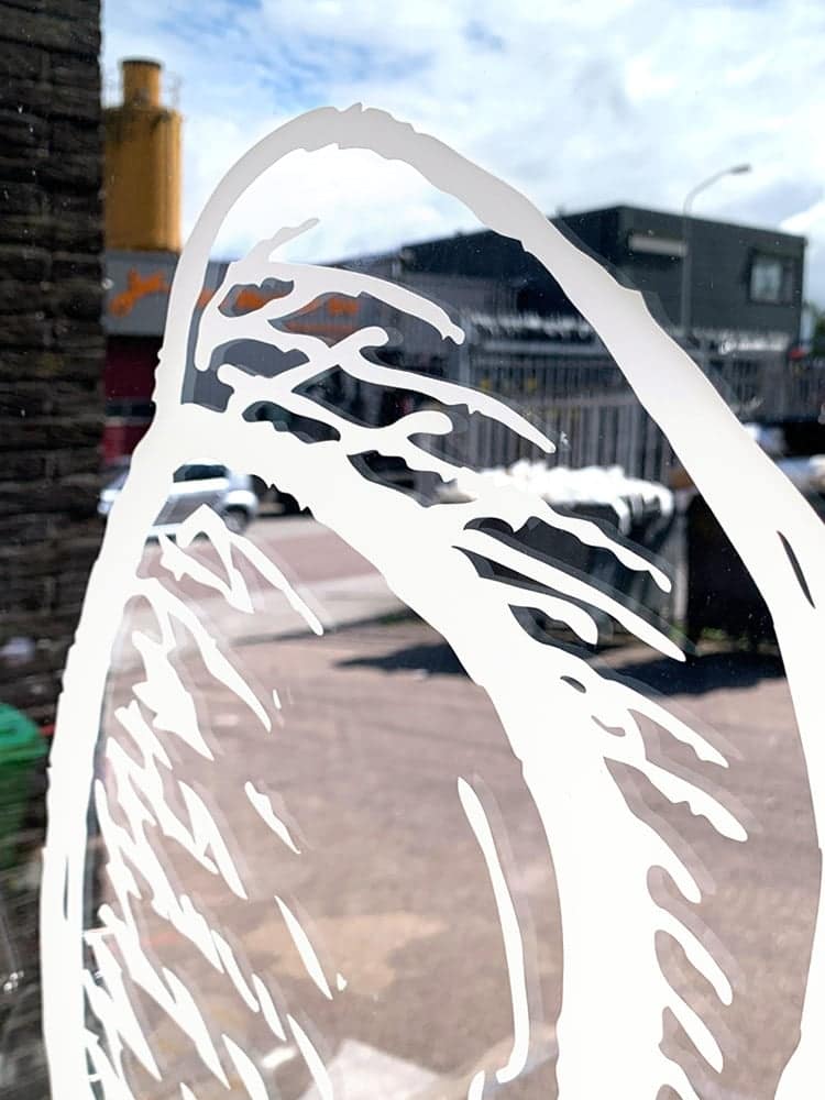 Uitgesneden folie voor terras