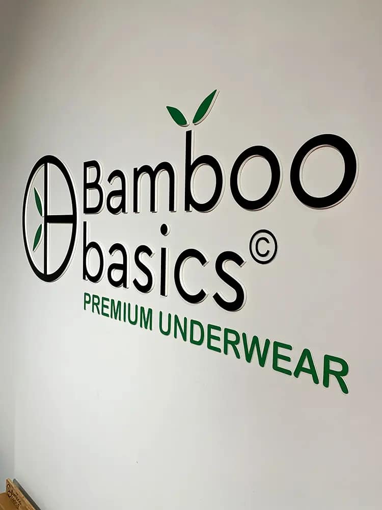 3d-logo-direct-op-muur 2 kleuren logo 3D acrylaat