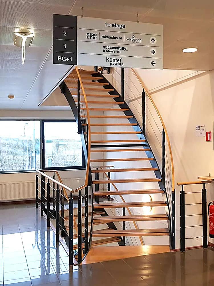 route-bewegwijzering Lichte privacy folie