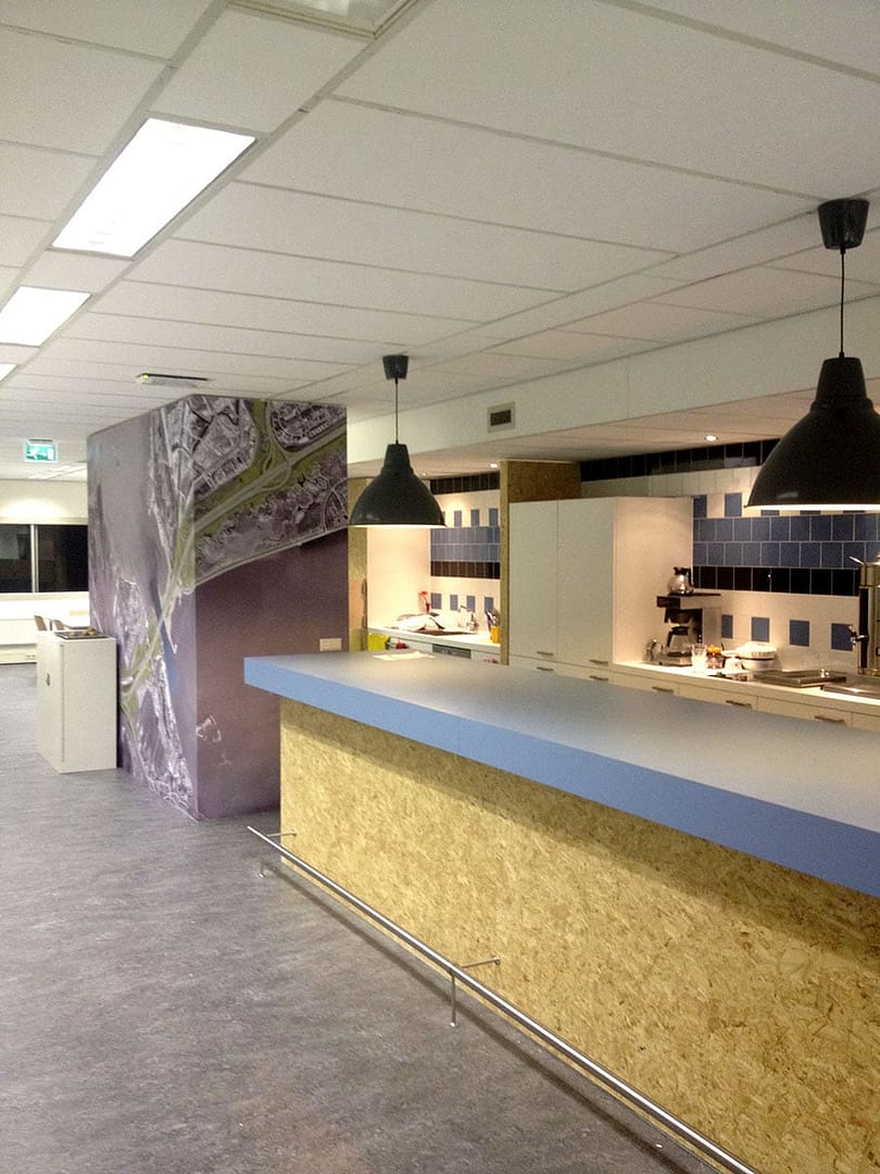 Wandfolie in kantine